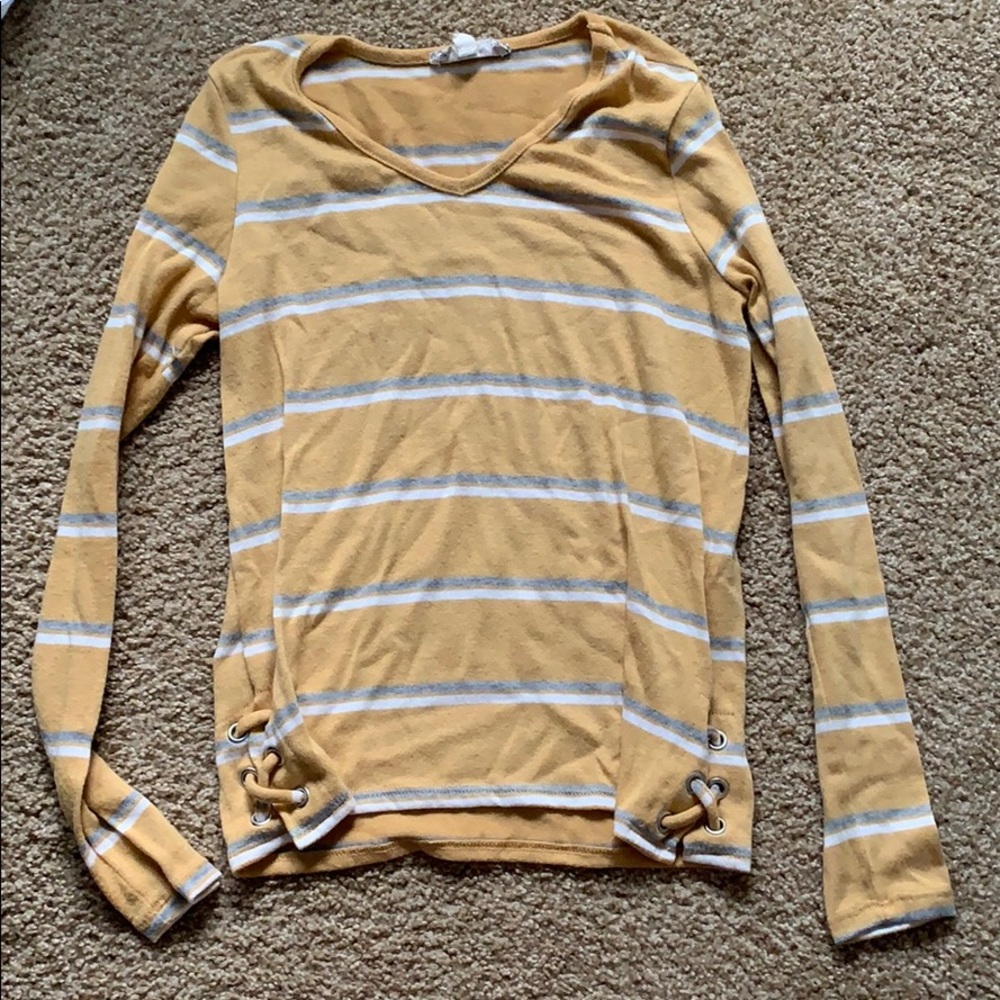 Striped yellow sweater